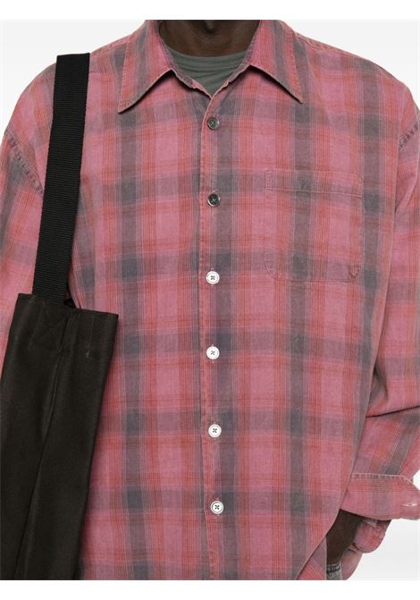 camicia borrowed uomo rosa e grigia OUR LEGACY | M4252BIDC